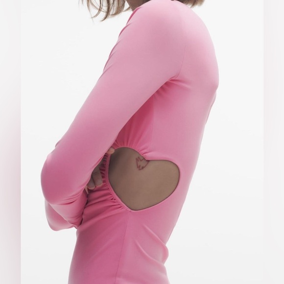 Zara Pink Cut-Out Dress - Picture 4 of 11